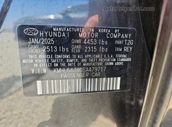 KMHL64JA0SA479717 2025 HYUNDAI SONATA Серый Вид подкапотного пространства