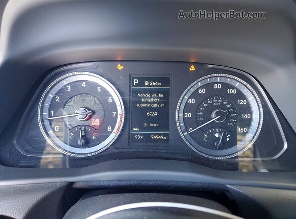 KMHL64JA1MA155775 2021 HYUNDAI SONATA Black Widok zestawu wskaźników
