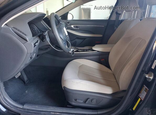 KMHL64JA1MA155775 2021 HYUNDAI SONATA Black Widok wnętrza z przodu