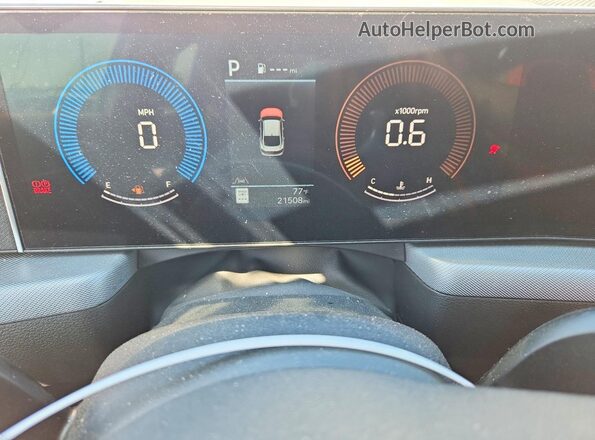 KMHL64JA1SA514622 2025 HYUNDAI SONATA White Вид щитка приладів