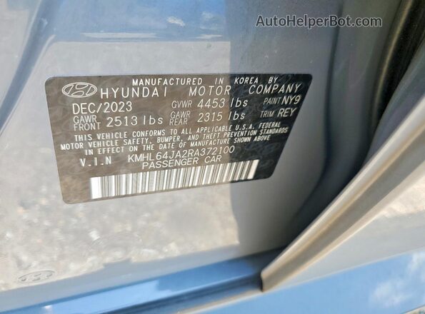 KMHL64JA2RA372100 2024 HYUNDAI SONATA Silver Widok komory silnika