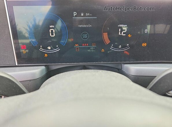 KMHL64JA4RA406523 2024 HYUNDAI SONATA Black Вид щитка приладів