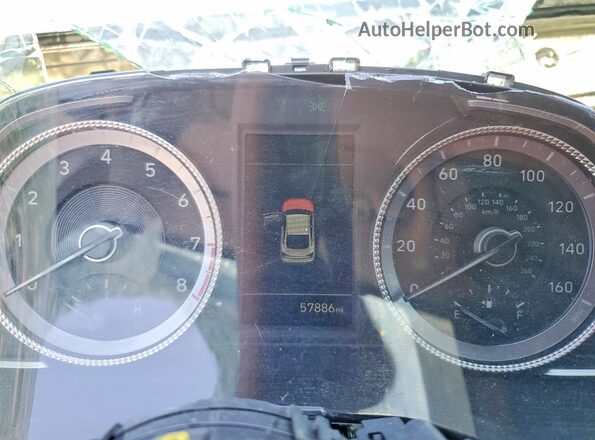 KMHL64JA5MA150742 2021 HYUNDAI SONATA Gray Widok zestawu wskaźników