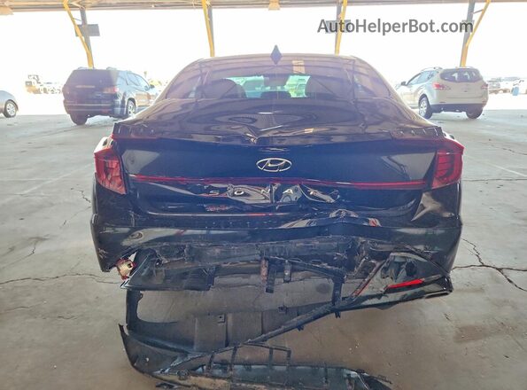 KMHL64JA6NA186845 2022 HYUNDAI SONATA Черный Вид сзади