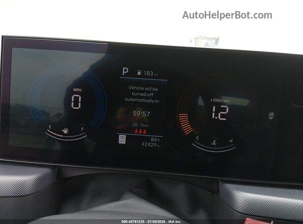 KMHL64JA6SA447421 2025 HYUNDAI SONATA White Հետևի նստատեղերի տեսք