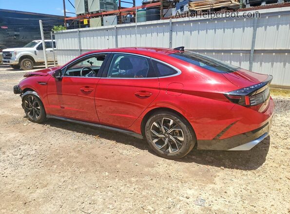 KMHL64JA6SA477745 2025 HYUNDAI SONATA Red უკანა მარცხენა