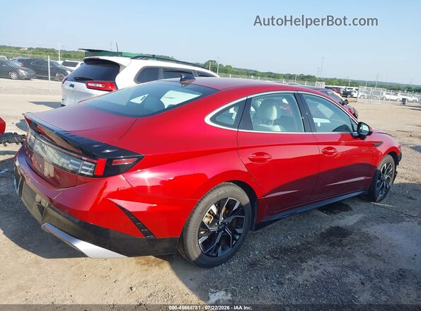 KMHL64JA8SA485751 2025 HYUNDAI SONATA Red უკანა მარჯვენა