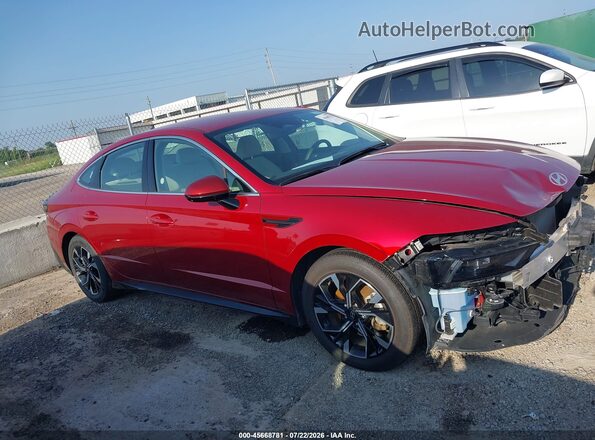 KMHL64JA8SA485751 2025 HYUNDAI SONATA Red სალონის 360-გრადუსიანი ხედი