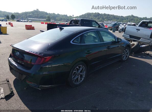 KMHL64JA9MA165793 2021 HYUNDAI SONATA Black Tył prawy