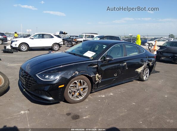 KMHL64JA9MA165793 2021 HYUNDAI SONATA Black Przód lewy