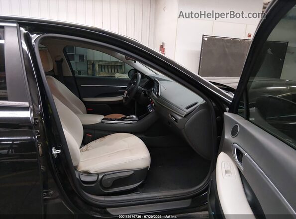 KMHL64JAXMA146525 2021 HYUNDAI SONATA Black Front interior view