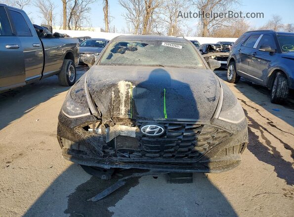 KMHL64JAXMA150915 2021 HYUNDAI SONATA Black Widok z przodu