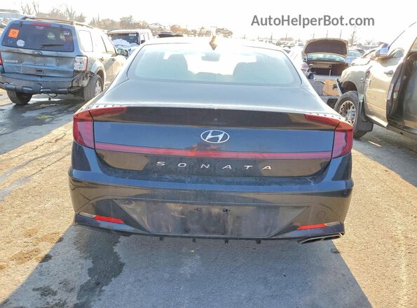 KMHL64JAXMA150915 2021 HYUNDAI SONATA Black Widok z tyłu