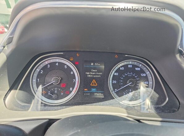 KMHL64JAXNA203968 2022 HYUNDAI SONATA Gray Widok zestawu wskaźników