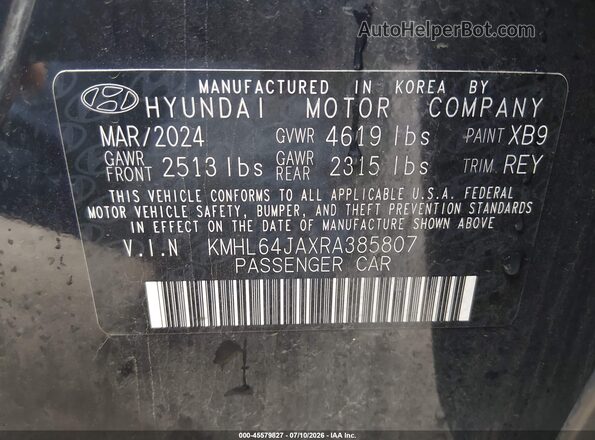 KMHL64JAXRA385807 2024 HYUNDAI SONATA Dark Blue Widok komory silnika