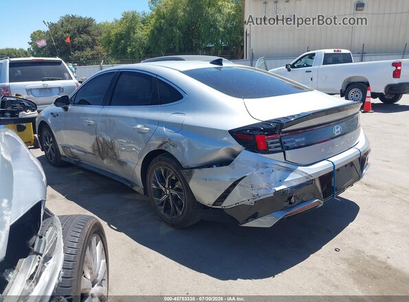 KMHL64JAXRA390067 2024 HYUNDAI SONATA Silver Rear left