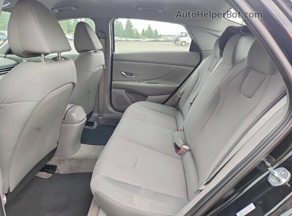 KMHLL4AG0MU191193 2021 HYUNDAI ELANTRA Black Rear seats view