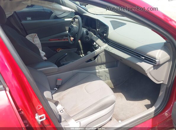 KMHLL4AG1MU139488 2021 HYUNDAI ELANTRA Red Front interior view