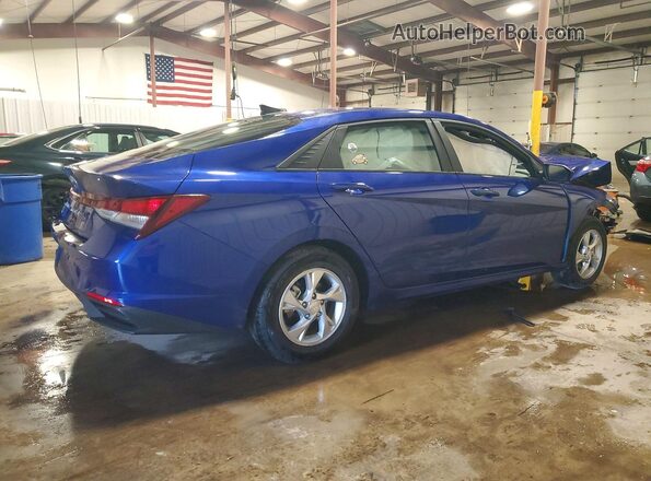 KMHLL4AG1NU225577 2022 HYUNDAI ELANTRA Blue Trasero derecho