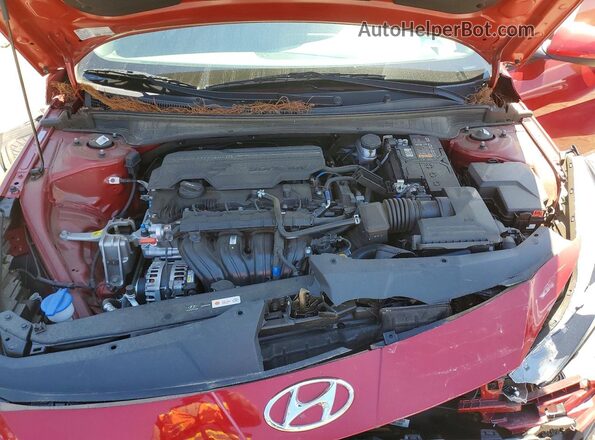 KMHLL4AG3NU368241 2022 HYUNDAI ELANTRA Red Rear interior view