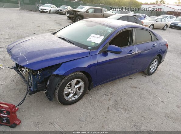 KMHLL4AG4MU213714 2021 HYUNDAI ELANTRA Blue Przód lewy