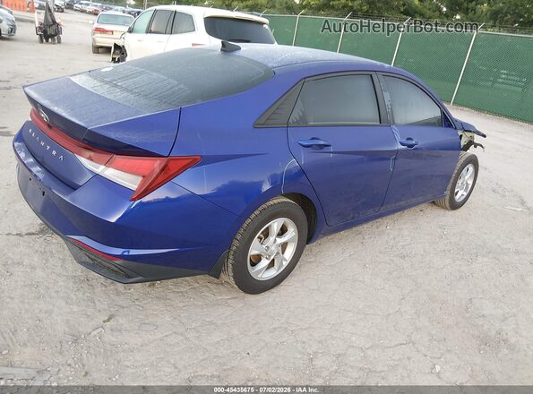 KMHLL4AG4MU213714 2021 HYUNDAI ELANTRA Blue Tył prawy