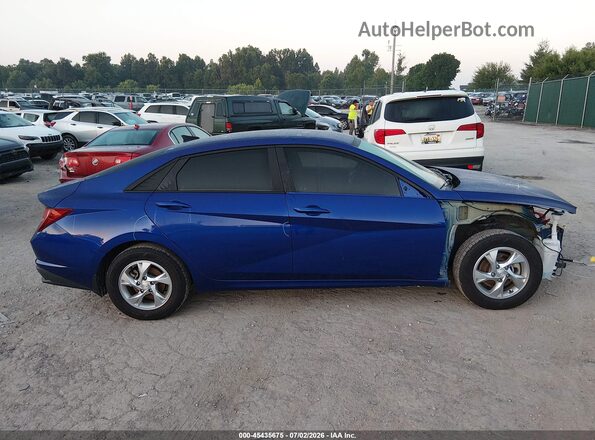KMHLL4AG4MU213714 2021 HYUNDAI ELANTRA Blue Widok wnętrza z tyłu