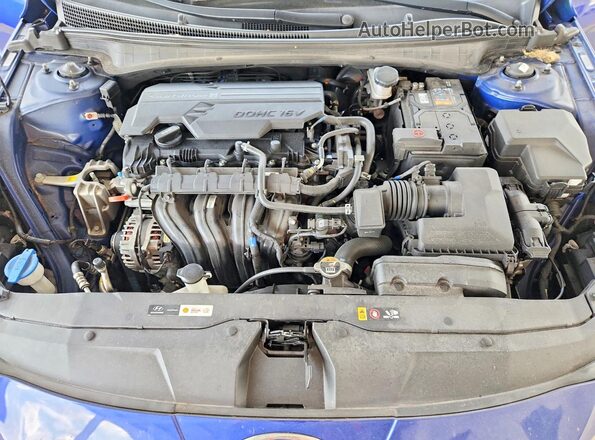 KMHLL4AG4NU325995 2022 HYUNDAI ELANTRA Blue უკანა სალონის ხედი