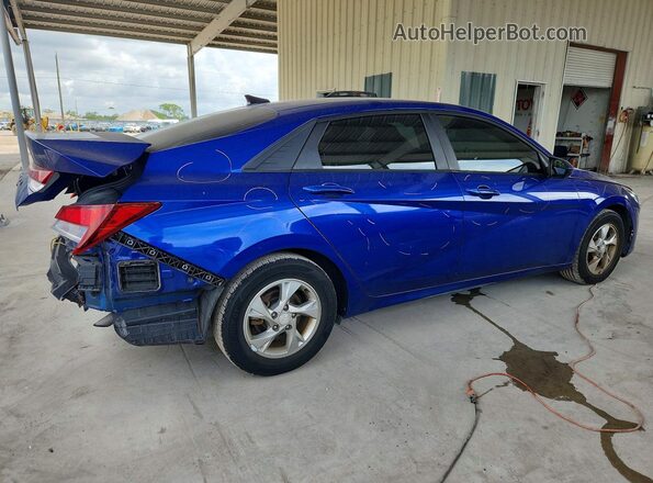 KMHLL4AG4NU325995 2022 HYUNDAI ELANTRA Blue უკანა მარჯვენა