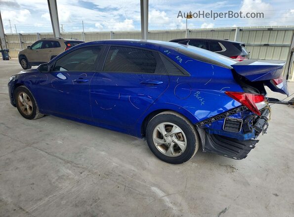 KMHLL4AG4NU325995 2022 HYUNDAI ELANTRA Blue უკანა მარცხენა