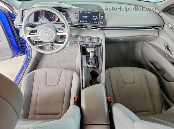 KMHLL4AG4NU325995 2022 HYUNDAI ELANTRA Blue წინა პანელის ხედი