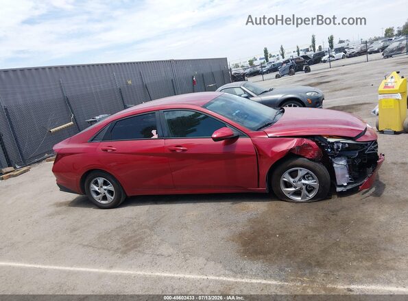 KMHLL4AG4NU349763 2022 HYUNDAI ELANTRA Red Rear interior view