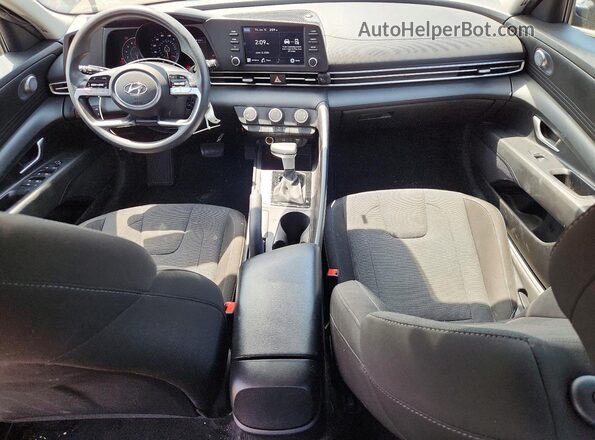 KMHLL4AG5MU105165 2021 HYUNDAI ELANTRA Black Widok deski rozdzielczej