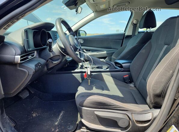 KMHLL4AG5MU105165 2021 HYUNDAI ELANTRA Black Widok wnętrza z przodu