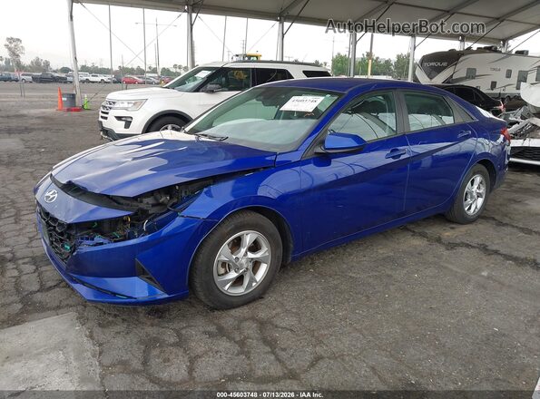 KMHLL4AG6MU141589 2021 HYUNDAI ELANTRA Blue Przód lewy