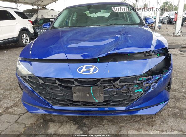 KMHLL4AG6MU141589 2021 HYUNDAI ELANTRA Blue Widok z przodu