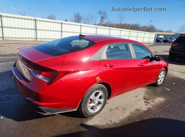KMHLL4AG6PU379382 2023 HYUNDAI ELANTRA Red უკანა მარჯვენა