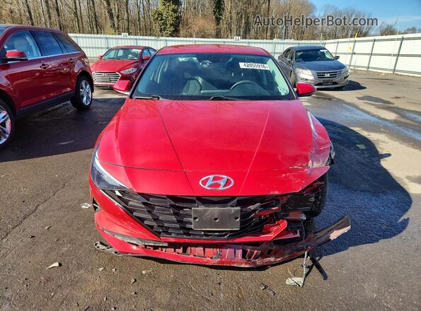 KMHLL4AG6PU379382 2023 HYUNDAI ELANTRA Red წინა ხედი