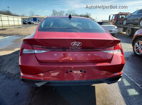 KMHLL4AG6PU379382 2023 HYUNDAI ELANTRA Red უკანა ხედი