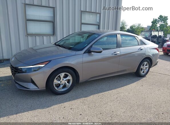 KMHLL4AG6PU550910 2023 HYUNDAI ELANTRA Gray წინა მარცხენა ხედი სამი მეოთხედიდან