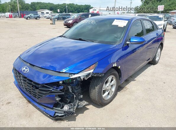 KMHLL4AG8MU163075 2021 HYUNDAI ELANTRA Blue Вид спереду