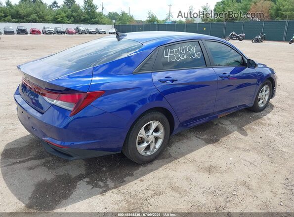 KMHLL4AG8MU163075 2021 HYUNDAI ELANTRA Blue Задня права чверть