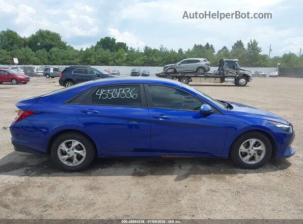 KMHLL4AG8MU163075 2021 HYUNDAI ELANTRA Blue Вид задньої частини салону