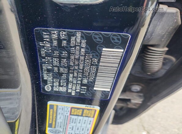 KMHLL4AG8NU308701 2022 HYUNDAI ELANTRA Черный Вид подкапотного пространства