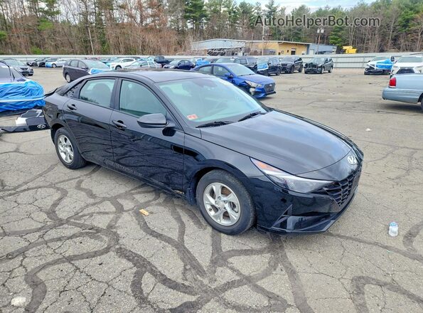 KMHLL4AG8NU308701 2022 HYUNDAI ELANTRA Черный Передняя правая четверть