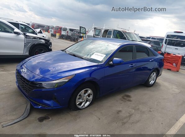 KMHLL4AG9NU329105 2022 HYUNDAI ELANTRA Blue Front left