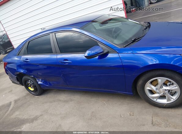 KMHLL4AG9NU329105 2022 HYUNDAI ELANTRA Blue Rear interior view