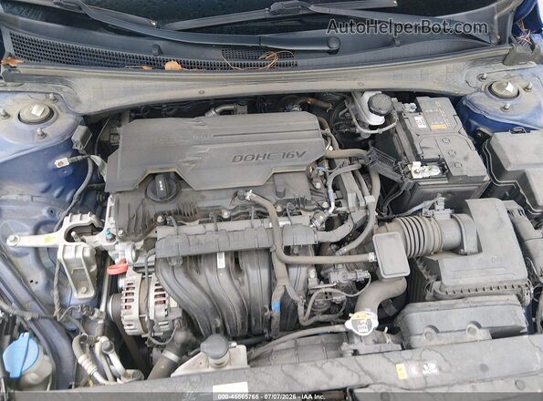 KMHLL4AG9NU329105 2022 HYUNDAI ELANTRA Blue Rear view