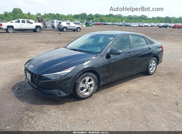 KMHLL4AG9PU561481 2023 HYUNDAI ELANTRA Black Առջևի ձախ երեք քառորդ տեսարան