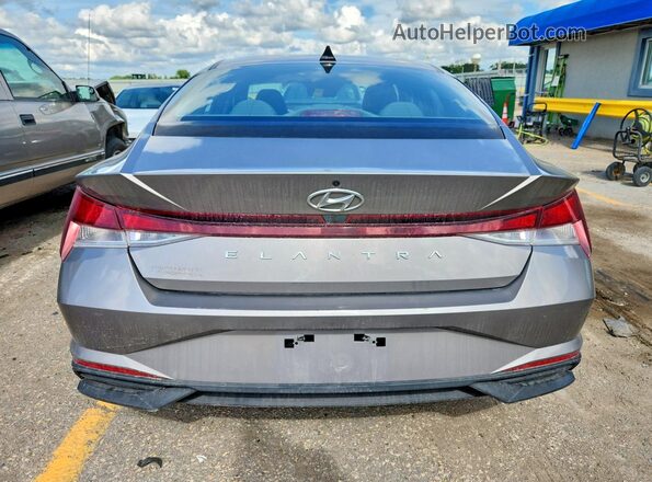 KMHLL4AGXMU072017 2021 HYUNDAI ELANTRA Gray უკანა ხედი